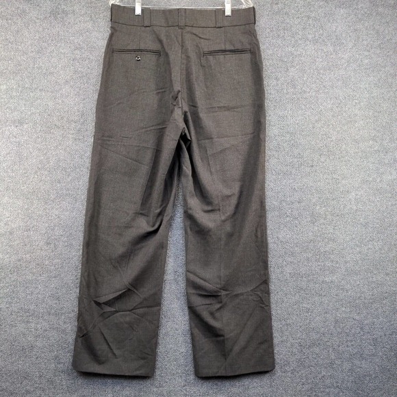 Flying Cross Men's Dress Pants Black Size 34R Pleated Front Made in USA - Picture 5 of 10